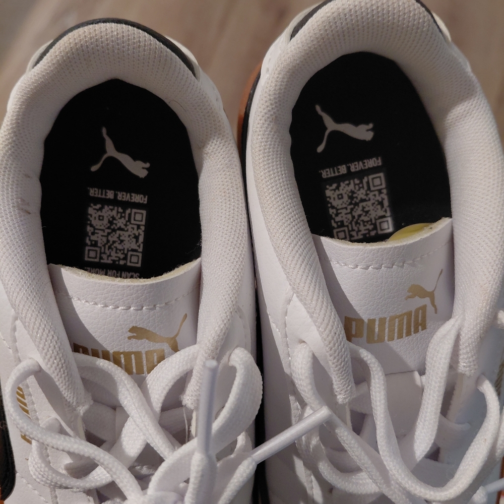 Puma Vikky V3 Black/White Toddler Boys Sneaker w/Rubber Sole Size 13 - Picture 7 of 9